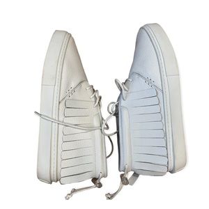 Clear Weather Sneakers One-O-One White Leather Size 10.5